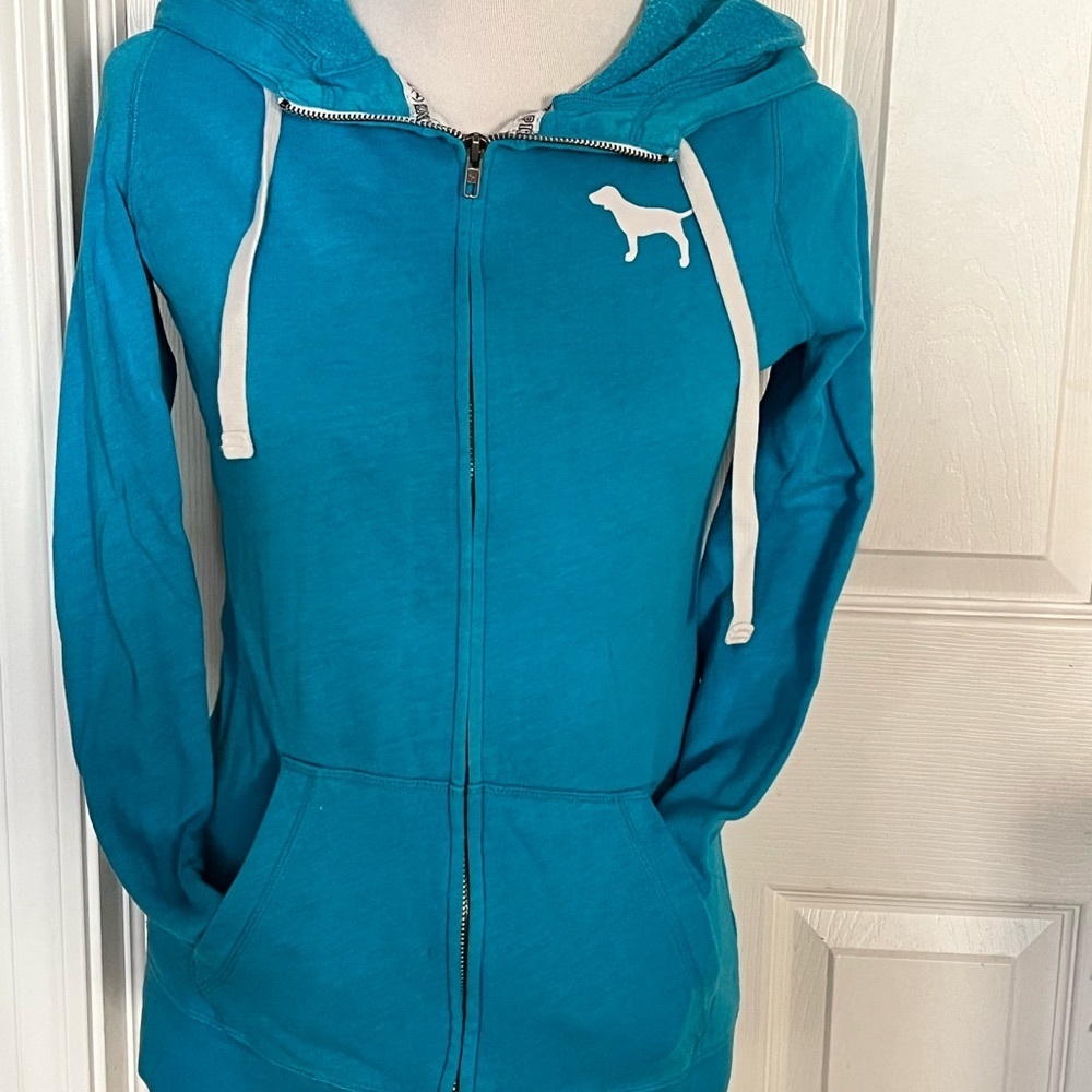 PINK ZIP UP SWEATER
